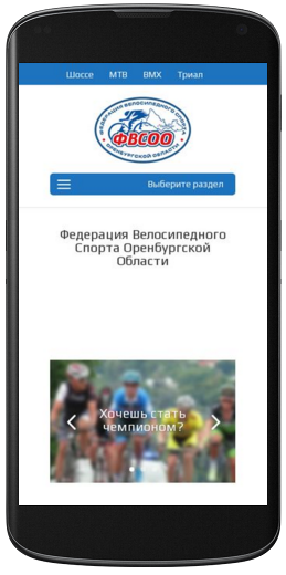Мобильная версия сайта fvsoo.ru