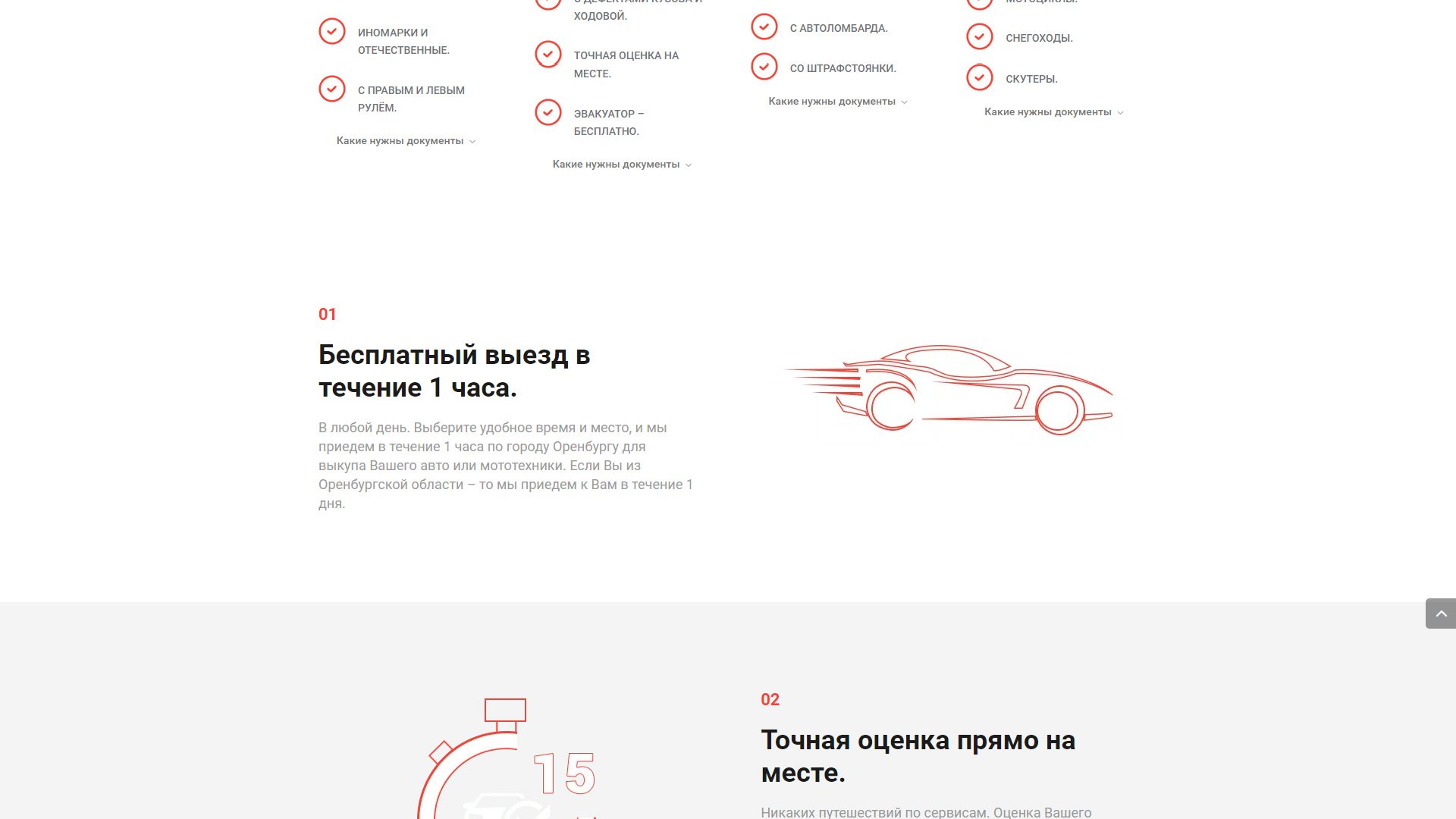 Создание сайта Autolot56.ru - срочный выкуп авто в Оренбурге